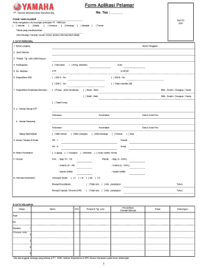 Cara Mengisi Form Aplikasi Pelamar