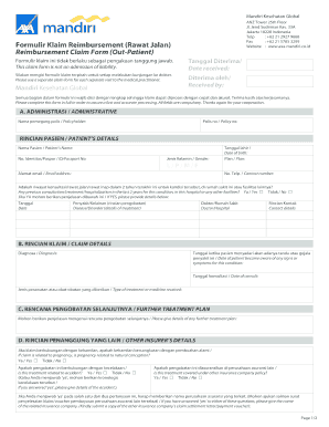 Contoh Surat Permohonan Klaim Asuransi Kematian  Form