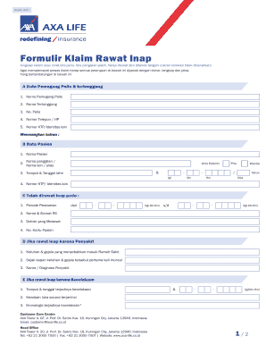 Formulir Klaim Axa Mandiri