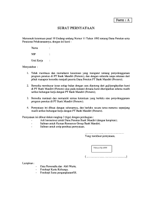 Contoh Surat Permohonan Pensiun Dini Polri Form  Fill Out and Sign