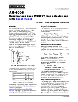 Mosfet Loss Calculation Excel  Form