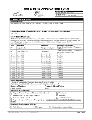 Dsrb Application Form