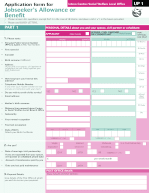 Job Seeker Application Form Download