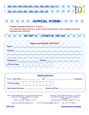  Sample Appeal Letter to Social Welfare 2011-2024