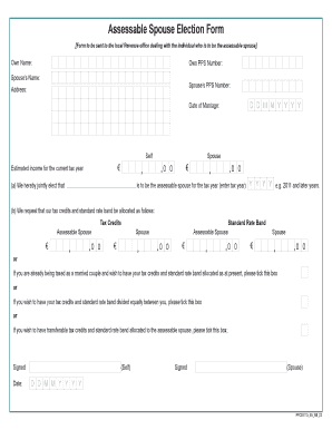 Assessable Spouse Election Form