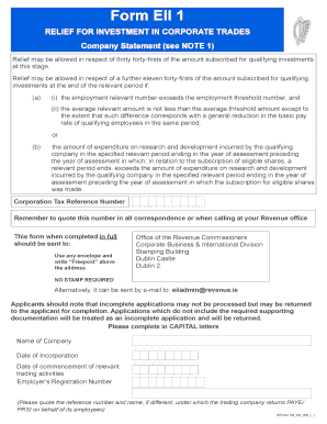 Form Eii Outline Fillable