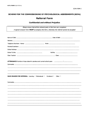 Scpa Form