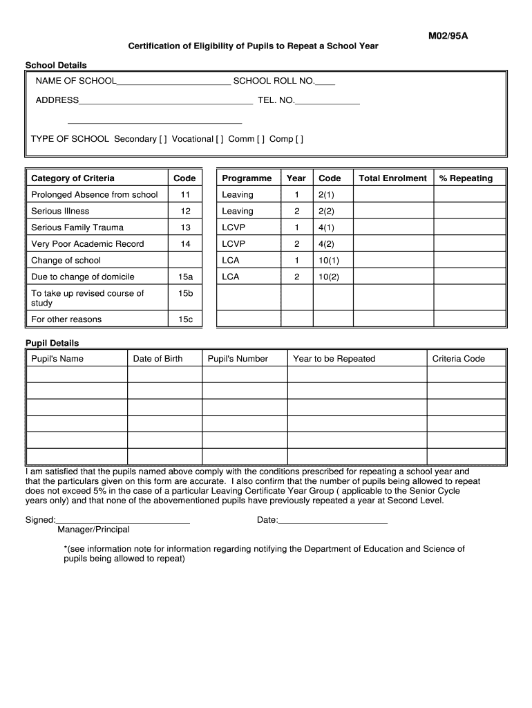 Download Forms M0295A, M0295B, M0295C Department of