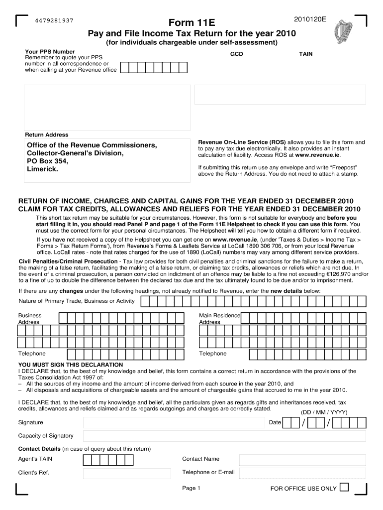  Form 11e 2010-2024