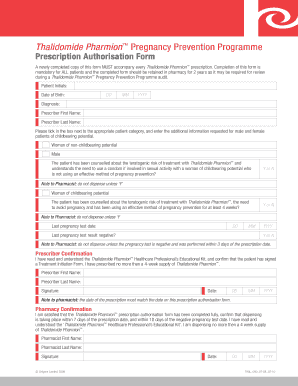 Pregnancy Prevention Programme  Form