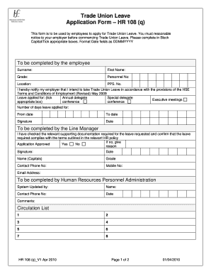 Union Form