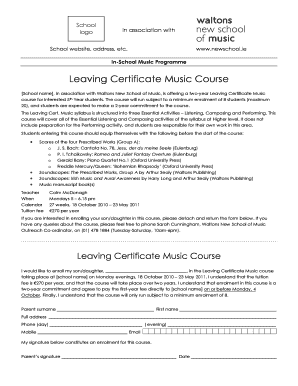 School Leaving Certificate Online  Form