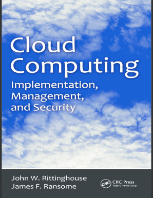 John W Rittinghouse Cloud Computing PDF  Form