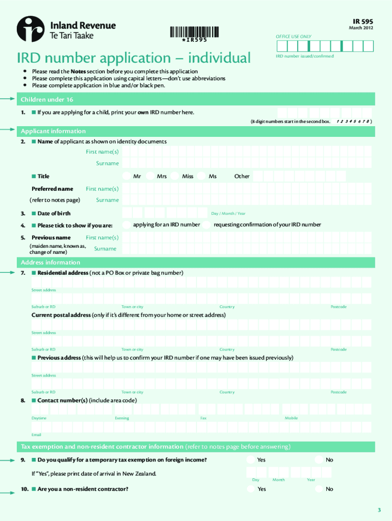 Ir595  Form