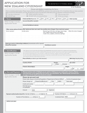  Citizenship Application Forms 2021