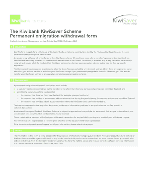  Onepath Nz Permanent Emigration Withdrawal Form 2011