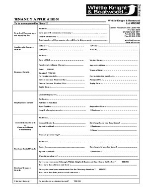 Whittle Knight Boatwood Application Form