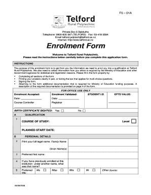 Bhu Enrollment Form