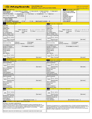 Maybank Credit Card Application Form