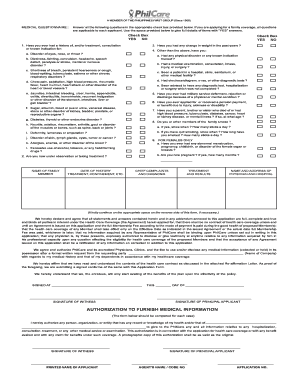 Philcare Premiere  Form