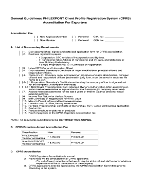 Cprs Renewal Form