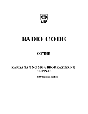 Kbp Radio Code  Form