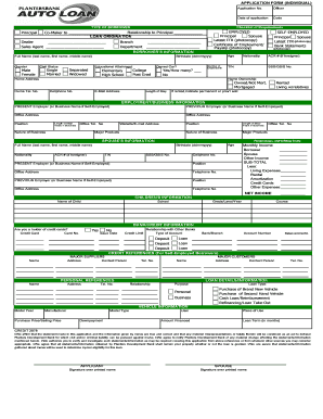 Car Loan Application  Form