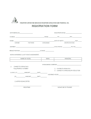 Philcamsat Online Enrollment  Form