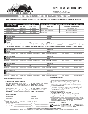 Chamber of Mines Registration Forms