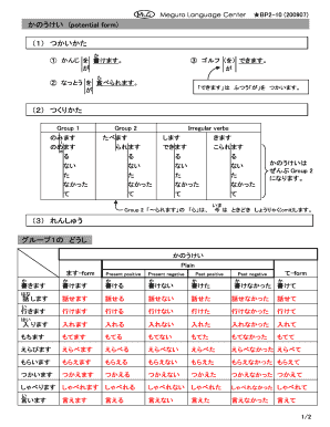 Meguro Language Center  Form