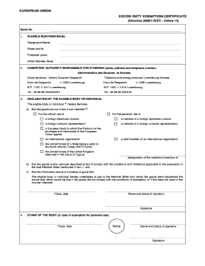 151 Vat Directive Form