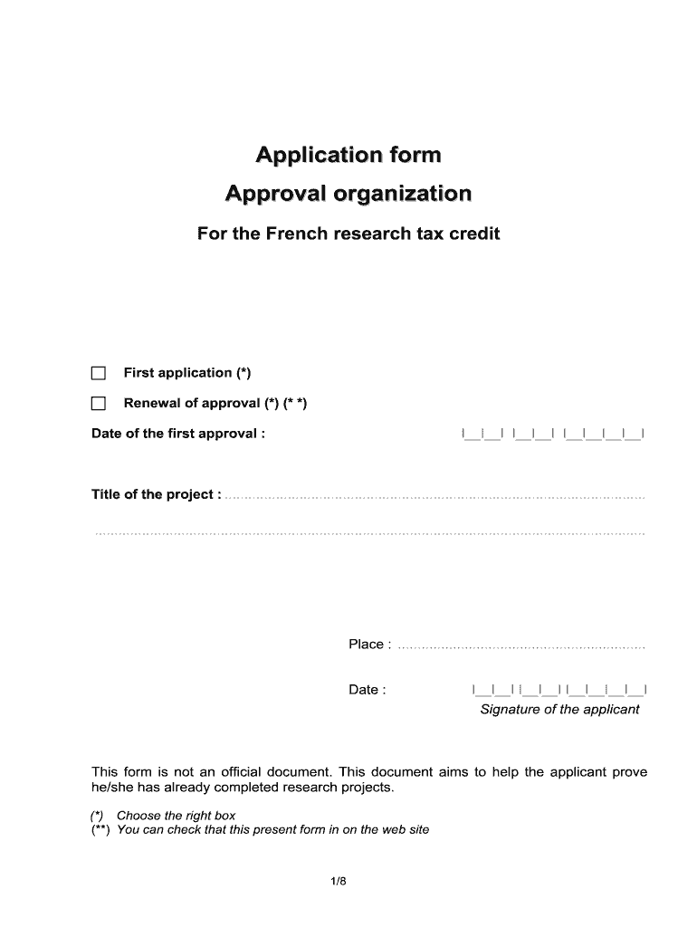 Form Approval Organization