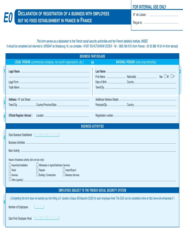 Form E0