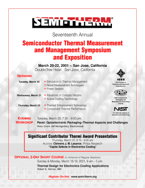Semiconductor Thermal Measurement and Management Thierry Lequeu Form