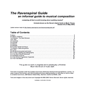 Ravenspiral Guide to Music Theory  Form