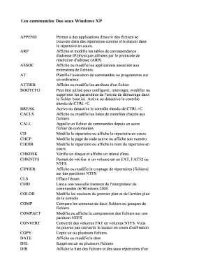 Toutes Les Commande Cmd PDF  Form