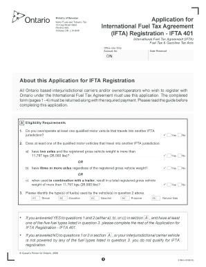 Ifta Ontario  Form