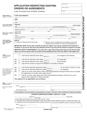  Application to ChangeCancel an Order Ministry of Justice Ag Gov Bc 2014