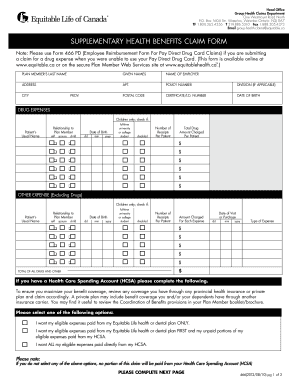 Equitable Life Supplementary Form