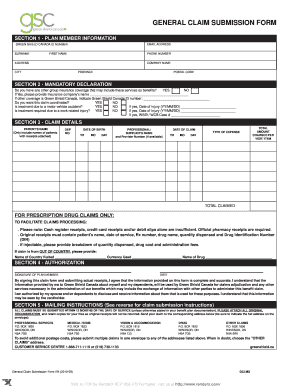 Green Shield Claim Forms