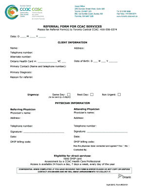 Ccac Referral Form