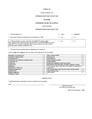 Information for Court Use