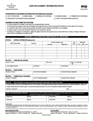 Mcp Replacement  Form