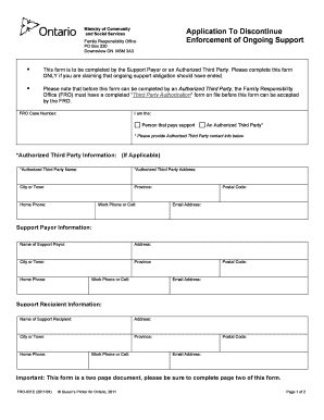 Fro Online  Form