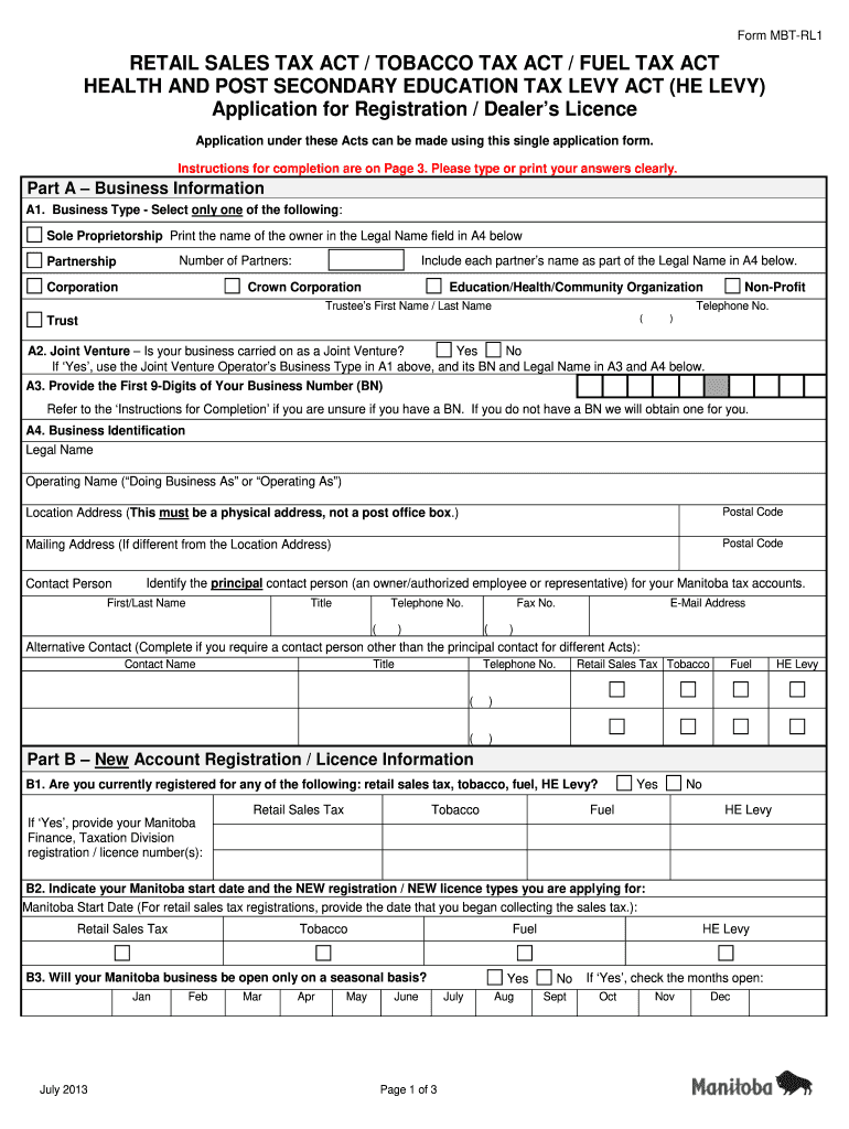  Mbt Rl1  Form 2013