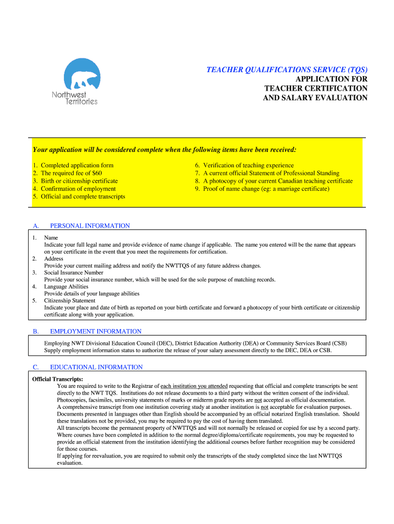 Get and Sign Nwt Teacher Salary Evaluation Form