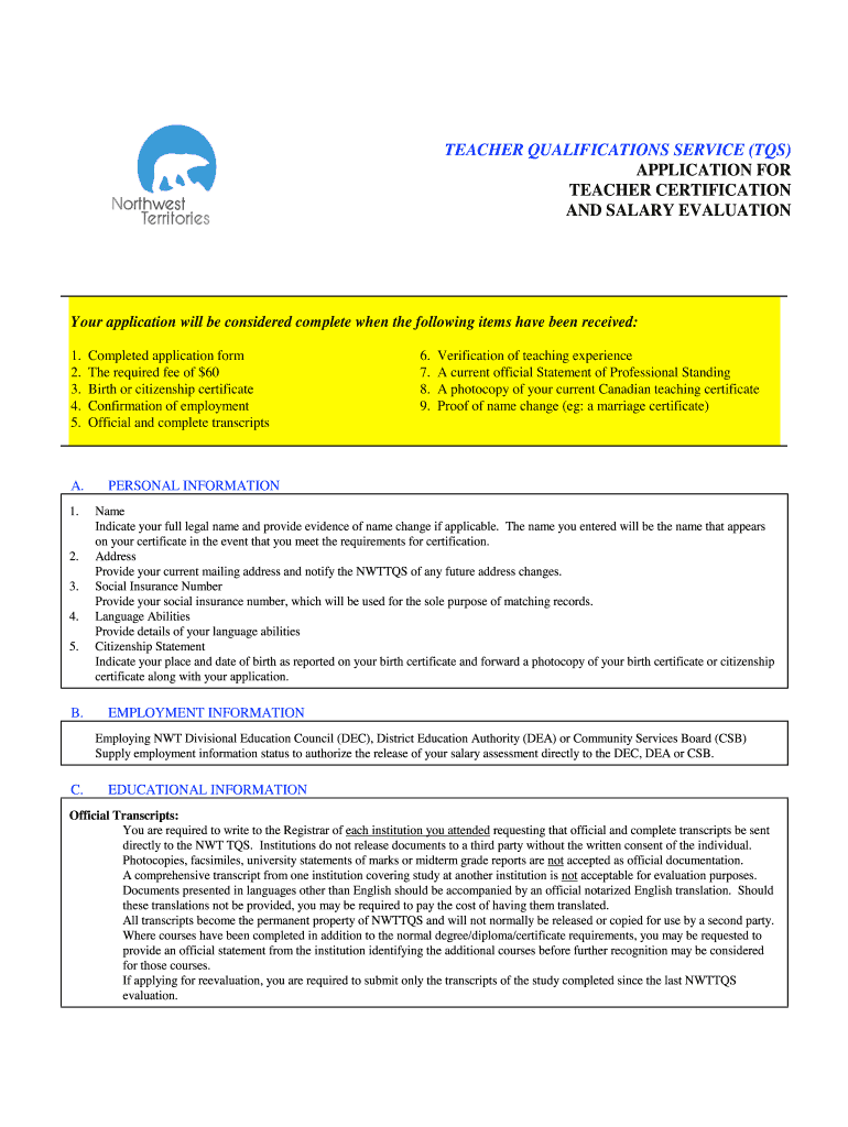 Nwt Teacher Salary Evaluation Form