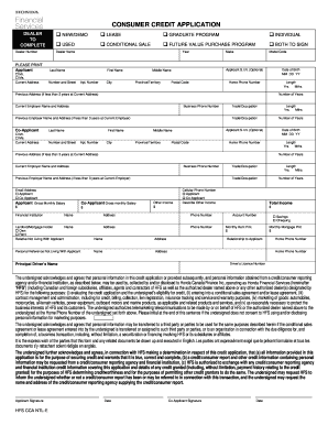 Consumer Credit Application Honda Motorcycle Honda Canada  Form