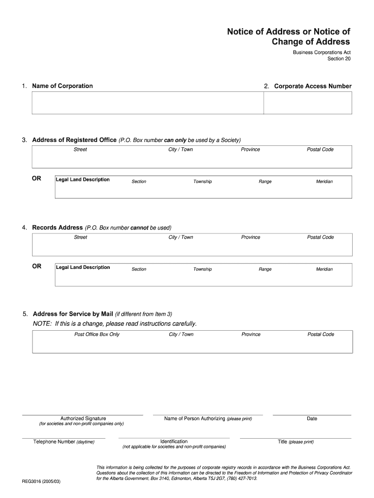 Reg3016 Form