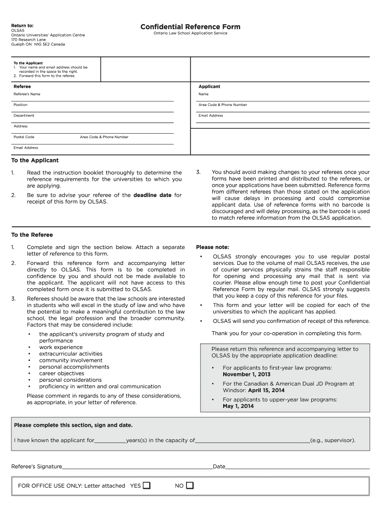 Referee Form